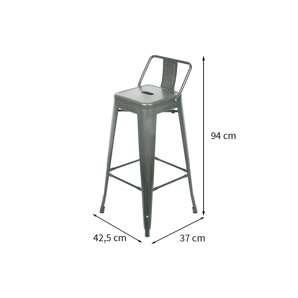 Banqueta Titan Cinza