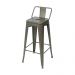 Banqueta Tolix Com Encosto Baixo - Bronze