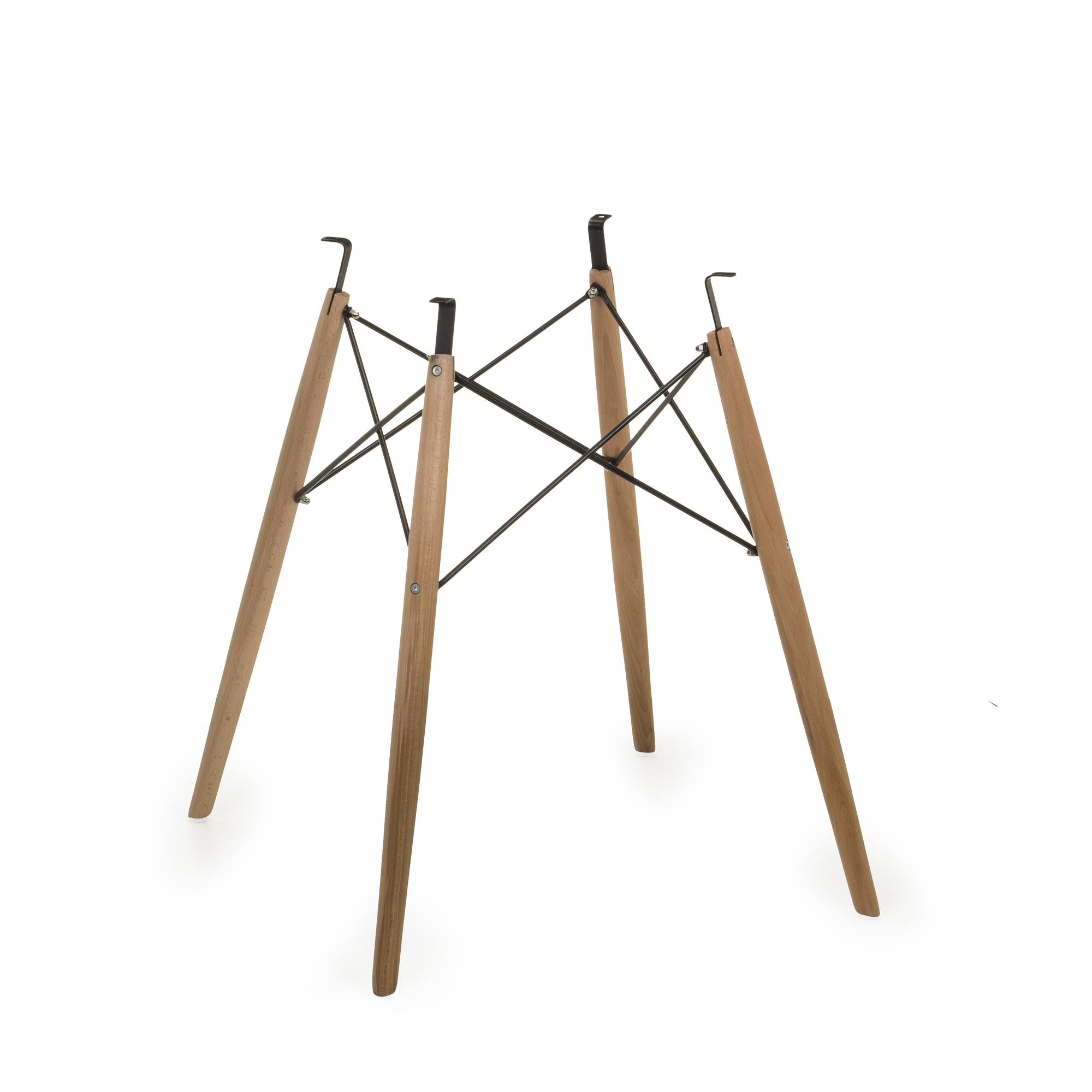 Base Charles Eames Jar Mesa Jantar Tampo Até 120Cm Madeira