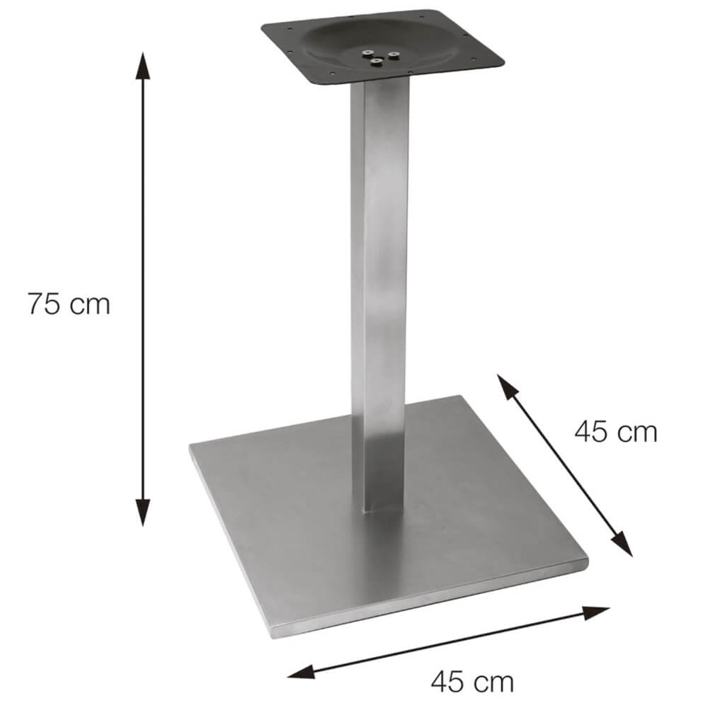 Base de Mesa Alpha - Inox