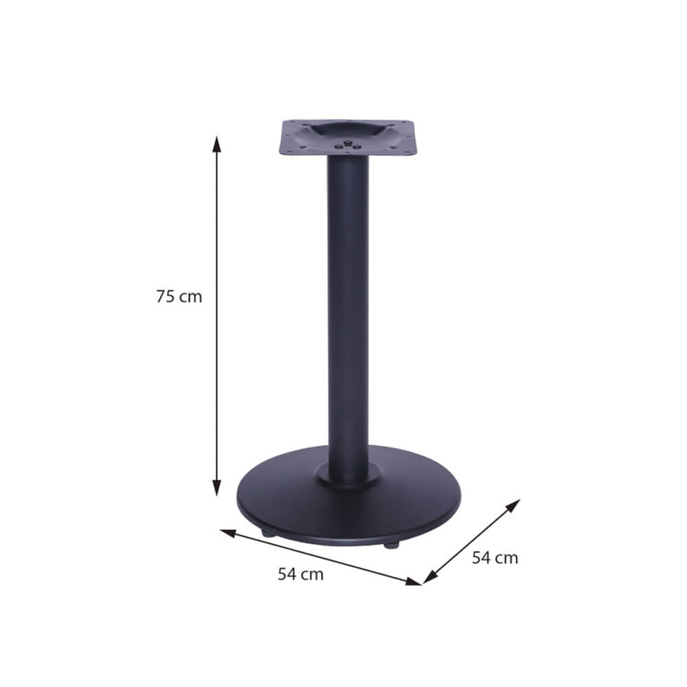 Base de Mesa Jantar Zeta - Preta