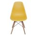 Cadeira DKR Eames Açafrão e Madeira