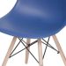 Cadeira DKR Eames Azul Marinho e Madeira
