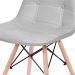 Cadeira DKR Eames Botonê Cinza e Madeira
