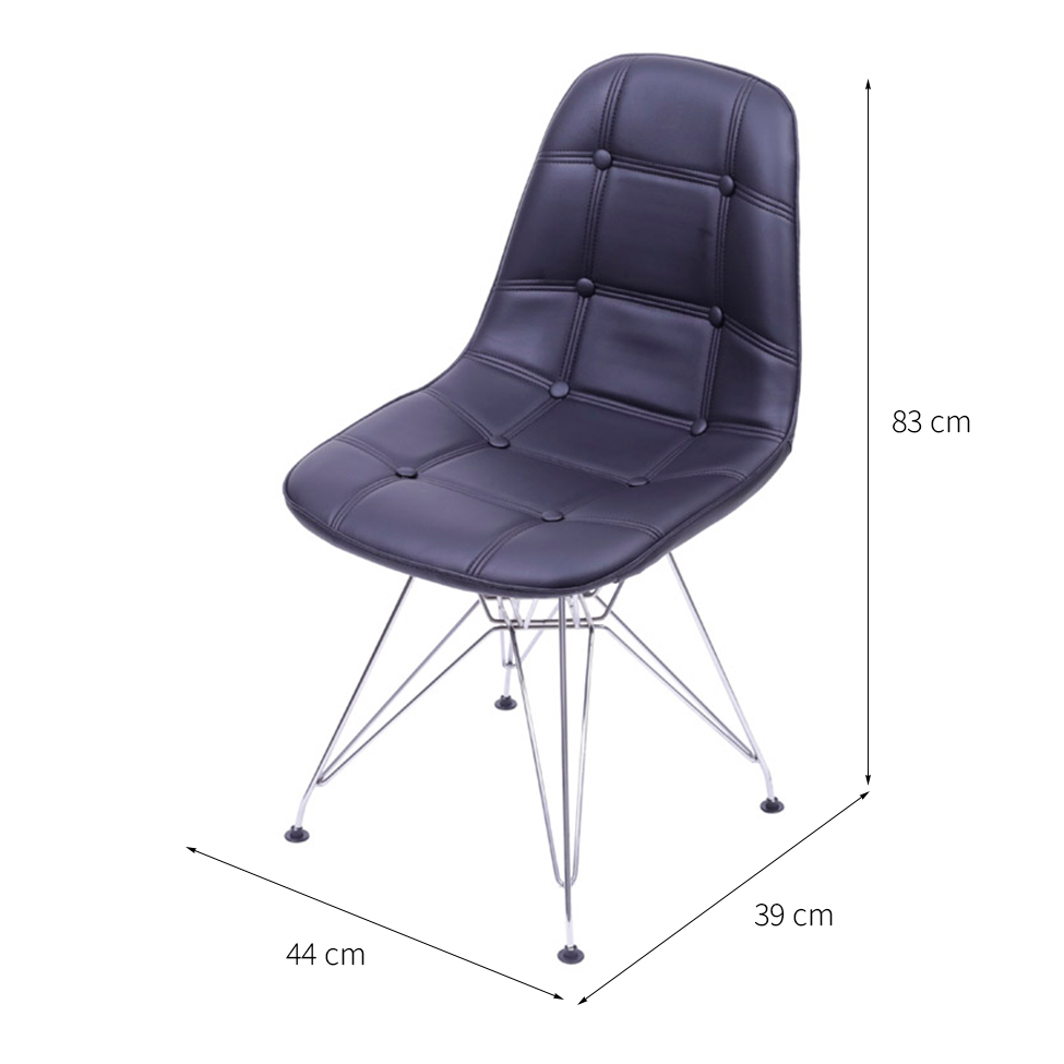 Cadeira DKR Eames Botonê Preta