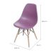 Cadeira DKR Eames Roxa e Madeira