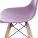 Cadeira DKR Eames Roxa e Madeira