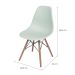 Cadeira DKR Eames Verde Claro e Madeira