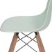 Cadeira DKR Eames Verde Claro e Madeira