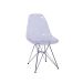 Cadeira Eames Base Cromada Incolor