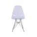 Cadeira Eames Base Cromada Incolor