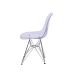 Cadeira Eames Base Cromada Incolor