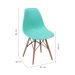 Cadeira Eames Base Madeira e Azul