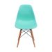 Cadeira Eames Base Madeira e Azul