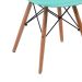Cadeira Eames Base Madeira e Azul
