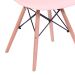 Cadeira Eames Base Madeira e Salmão