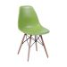 Cadeira Eames Base Madeira e Verde