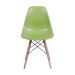 Cadeira Eames Base Madeira e Verde