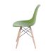 Cadeira Eames Base Madeira e Verde