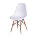 Cadeira Eames DSW Base madeira assento - Branco