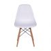 Cadeira Eames DSW Base madeira assento - Branco
