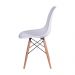 Cadeira Eames DSW Base madeira assento - Branco