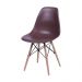 Cadeira Eames DSW Base madeira assento - Café