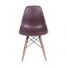 Cadeira Eames DSW Base madeira assento - Café