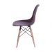 Cadeira Eames DSW Base madeira assento - Café