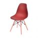 Cadeira Eames DSW Base madeira assento - Telha