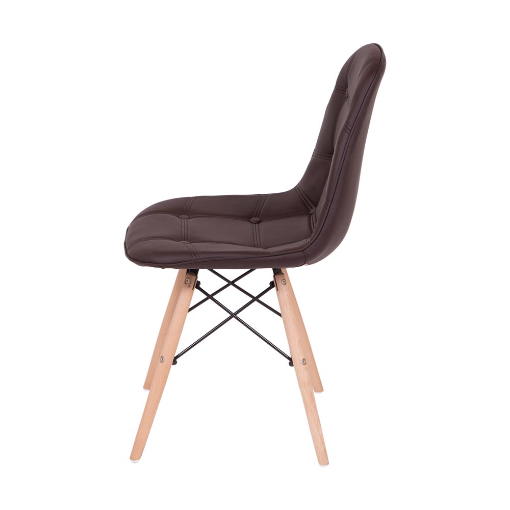 Cadeira Eames DSW Botonê - Café