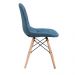 Cadeira Eames DSW Linho - Azul