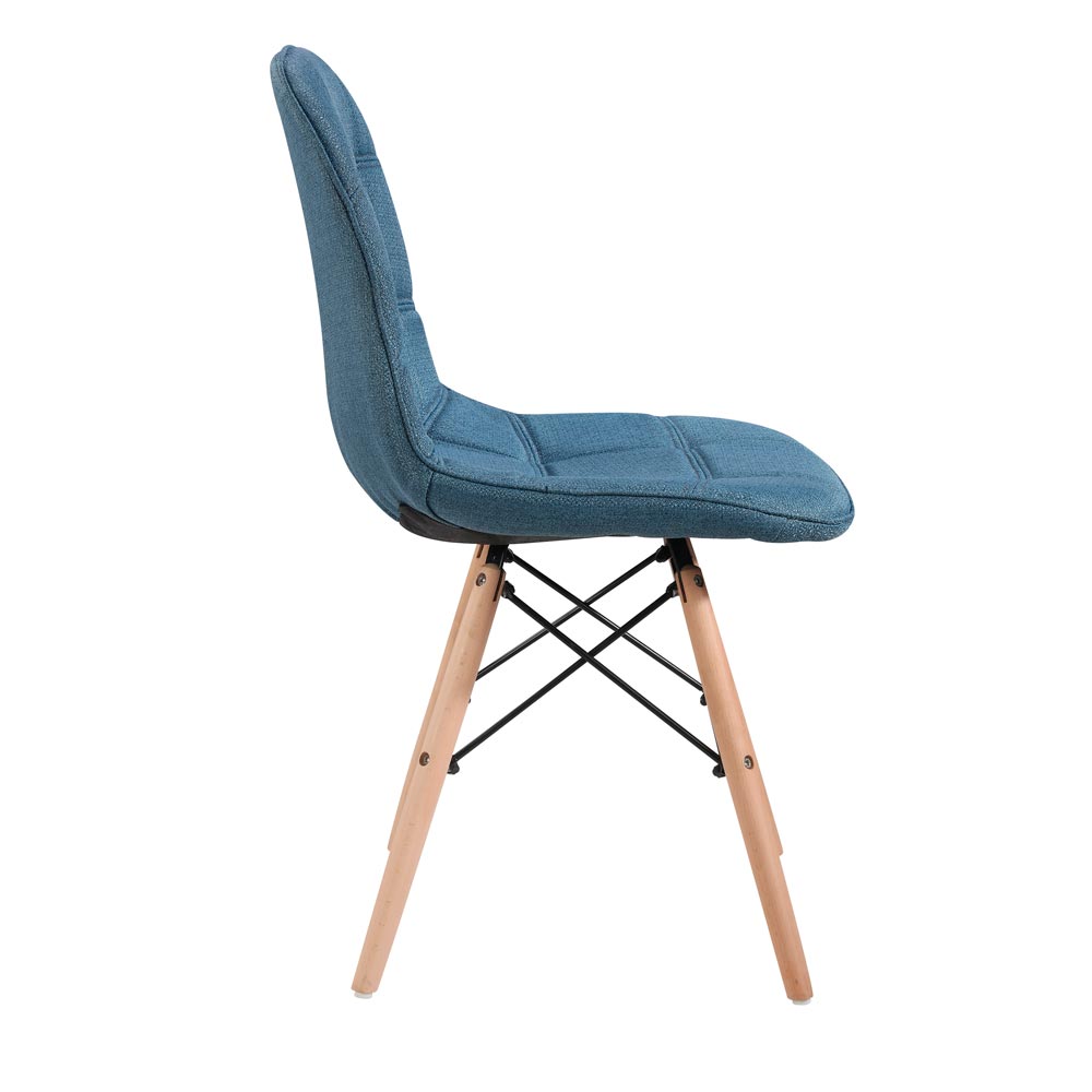 Cadeira Eames DSW Linho - Azul