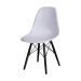 Cadeira Eames Dkr Base Madeira Preta Cor Branca 85,5x46,5x42