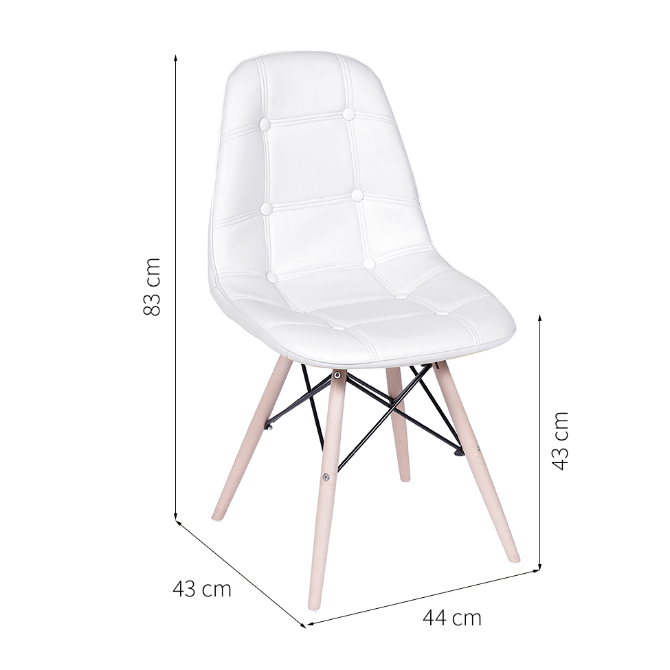 Cadeira Eames Eiffel Branca