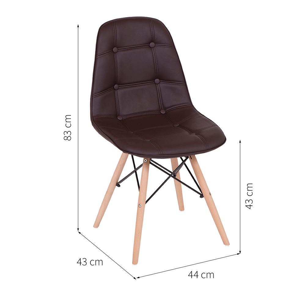 Cadeira Eames Eiffel Marrom