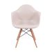 Cadeira Eames Eiffel com Braço Fendi Base Madeira