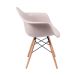 Cadeira Eames Eiffel com Braço Fendi Base Madeira