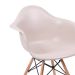 Cadeira Eames Eiffel com Braço Fendi Base Madeira