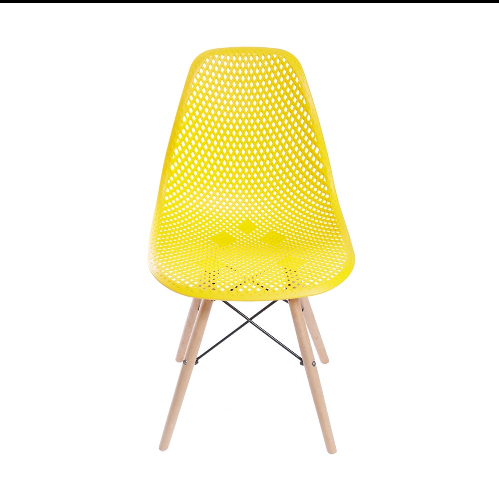 Cadeira Eames Furadinha - Amarela