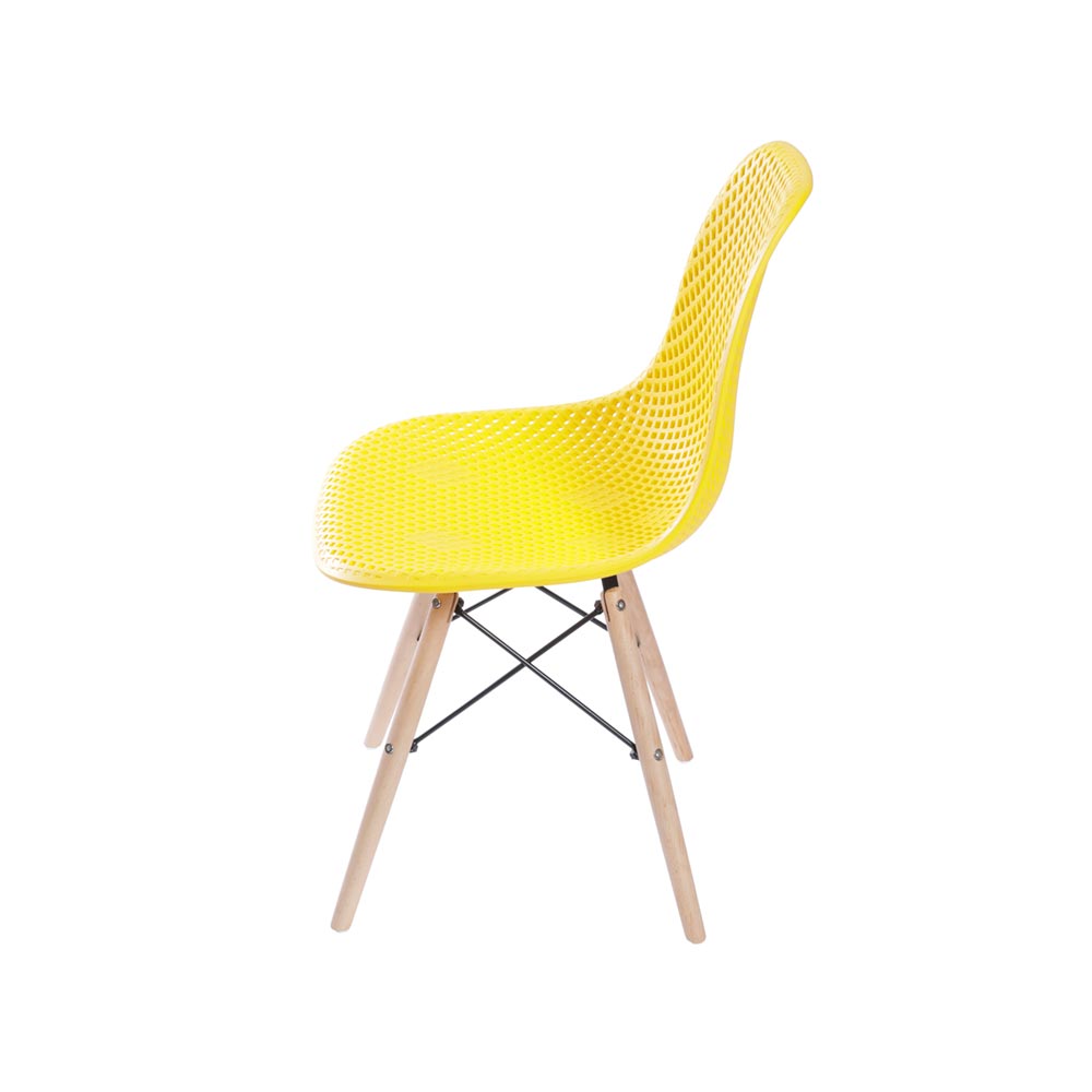 Cadeira Eames Furadinha - Amarela