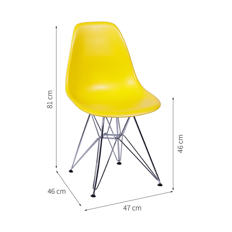Cadeira Eames I Amarela