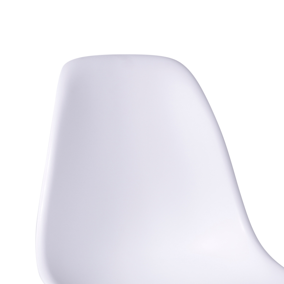 Cadeira Eames II Base Madeira e Branca