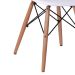 Cadeira Eames II Base Madeira e Branca