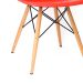 Cadeira Eames II Base Madeira e Vermelha