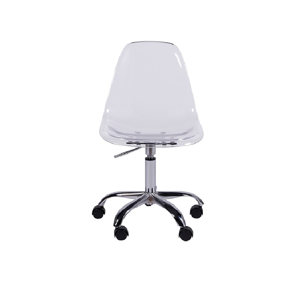Cadeira Eames com Rodízios Incolor