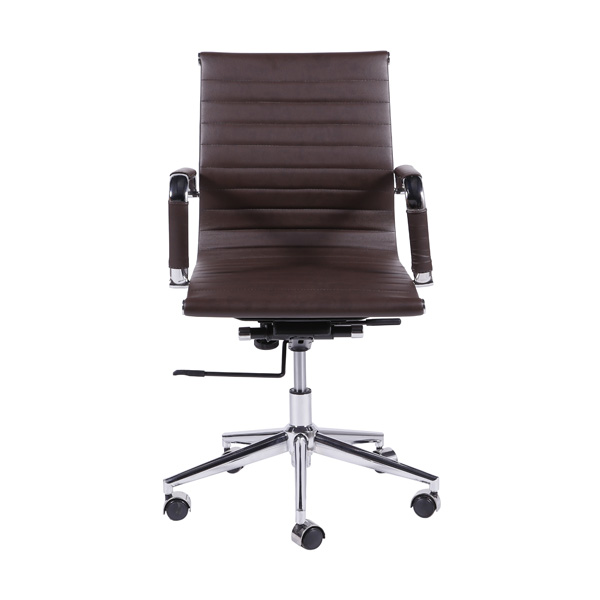Cadeira Escritorio Eames Esteirinha Giratória Baixa Café