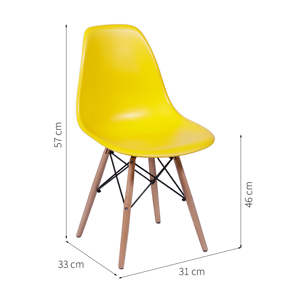 Cadeira Infantil Eames Amarela
