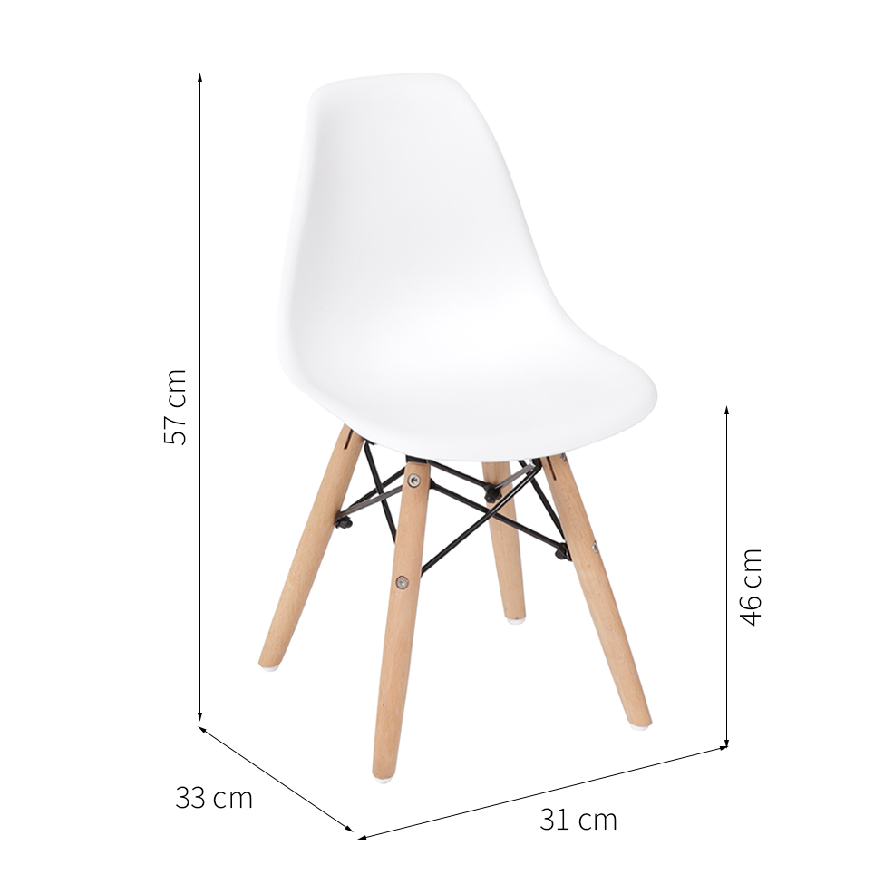 Cadeira Infantil Eames Branca