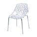 Cadeira Jar Folha Cozinha Sala De Jantar 54X43X80Cm Branco